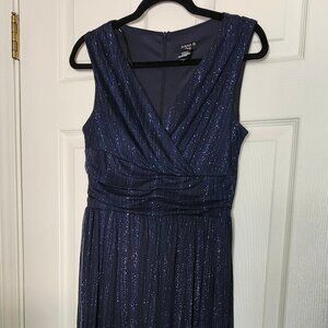 Elegant Sparkling Blue Evening Dress